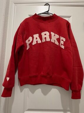Parke Valentine’s Varsity Mockneck - Crimson and Peony (Limited Edition) S/M